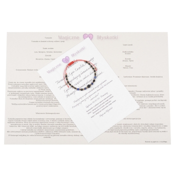 Bransoletka czarny TURMALIN Lapis Lazuli HEMATYT ochrona i szczęście